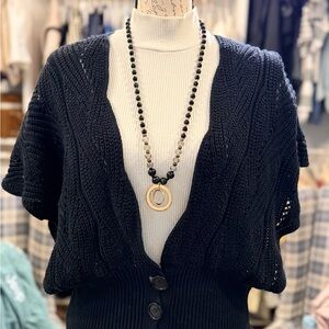 United Colors Of Benetton Black Knit Sweater